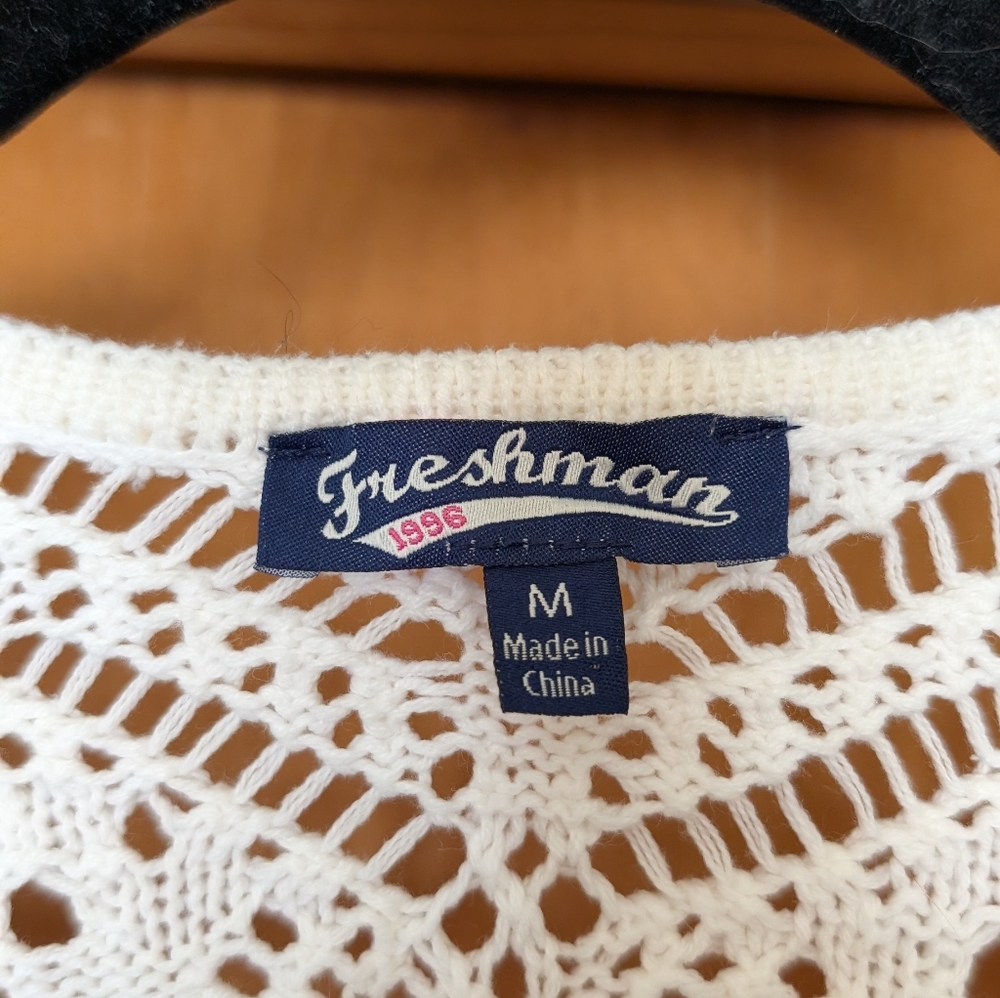 Ivory Crochet Maxi Sweater - Picture 3 of 3